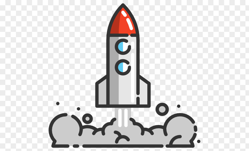 Rocket Launch Spacecraft Icon PNG