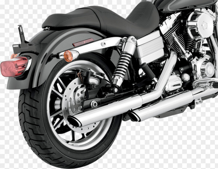 Motorcycle Exhaust System Harley-Davidson Super Glide Dyna Muffler PNG