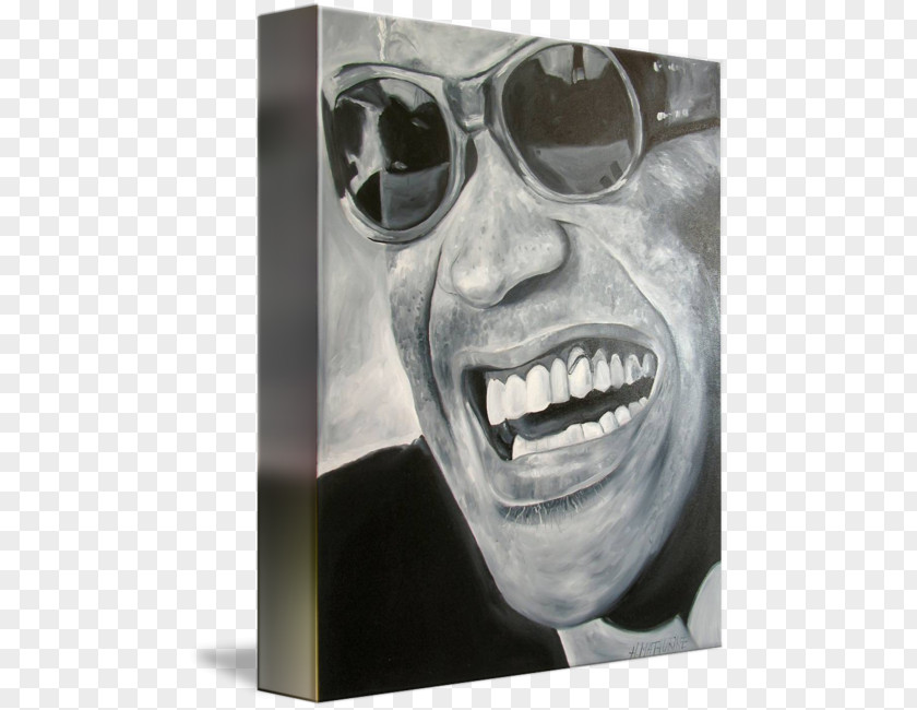 Ray Charles Glasses Gallery Wrap Goggles Canvas PNG