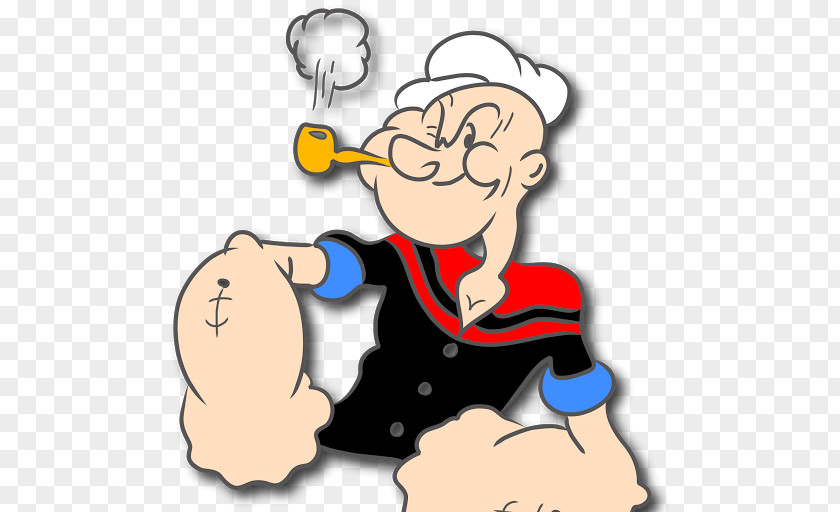 Strong Man Cartoon Popeye: Rush For Spinach Bluto Olive Oyl Popeye Village PNG