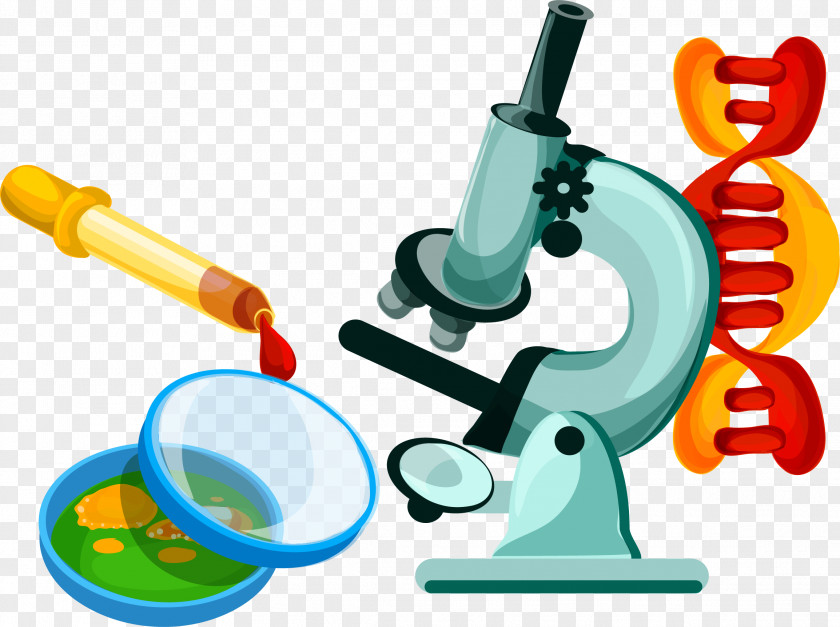 Vector Hand-painted Microscope International Journal Of Innovative Research & Growth Science Chemistry PNG