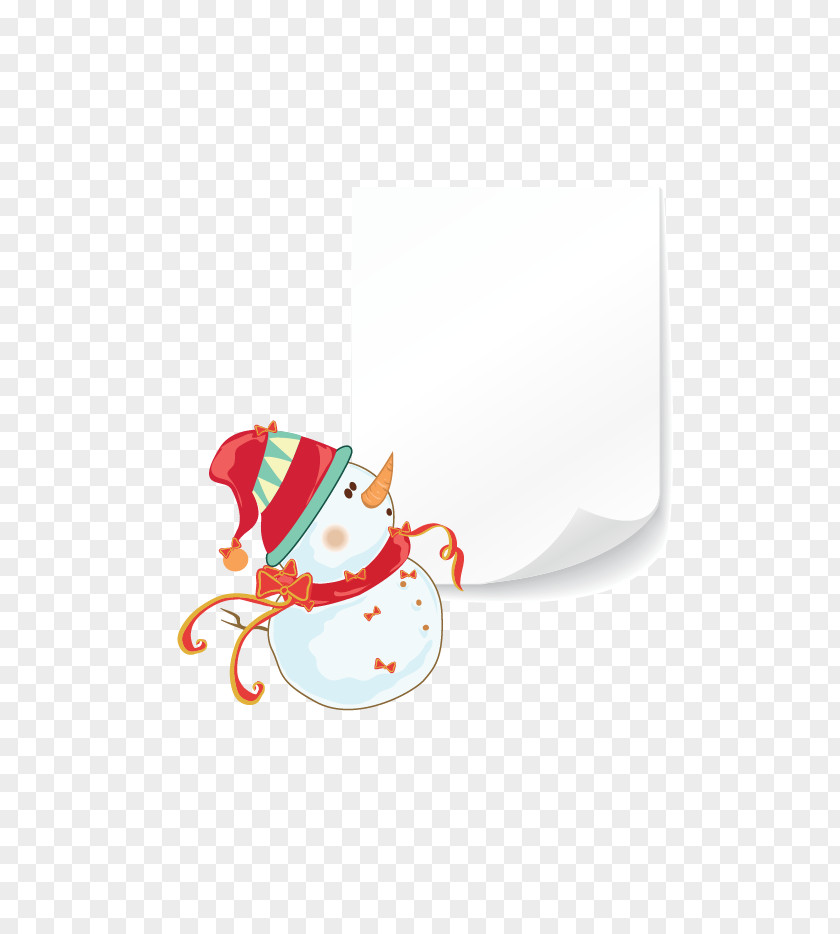 Vector Snowman Sticky Illustration PNG