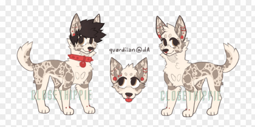 Cat Dog Breed Paw Line Art PNG