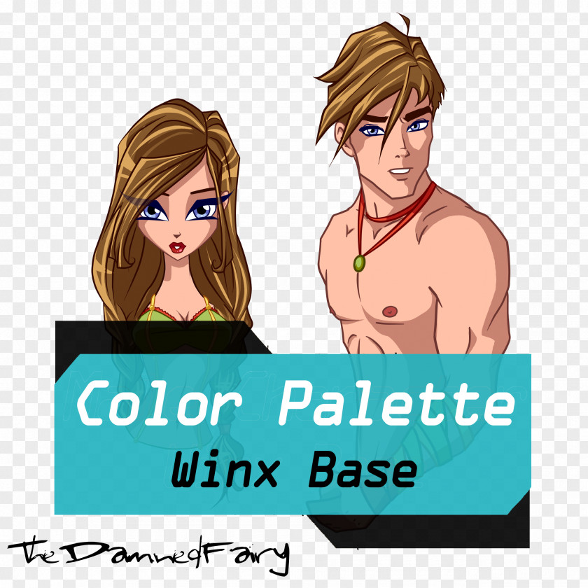 Color Pallete DeviantArt Hair Coloring Winx Club PNG