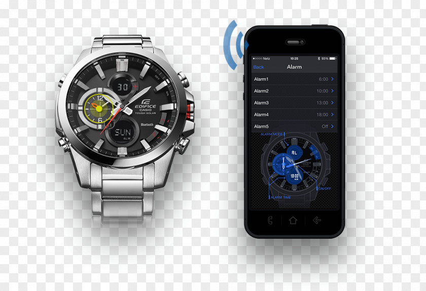 Illuminator Casio Edifice Bluetooth Watch Smartphone PNG