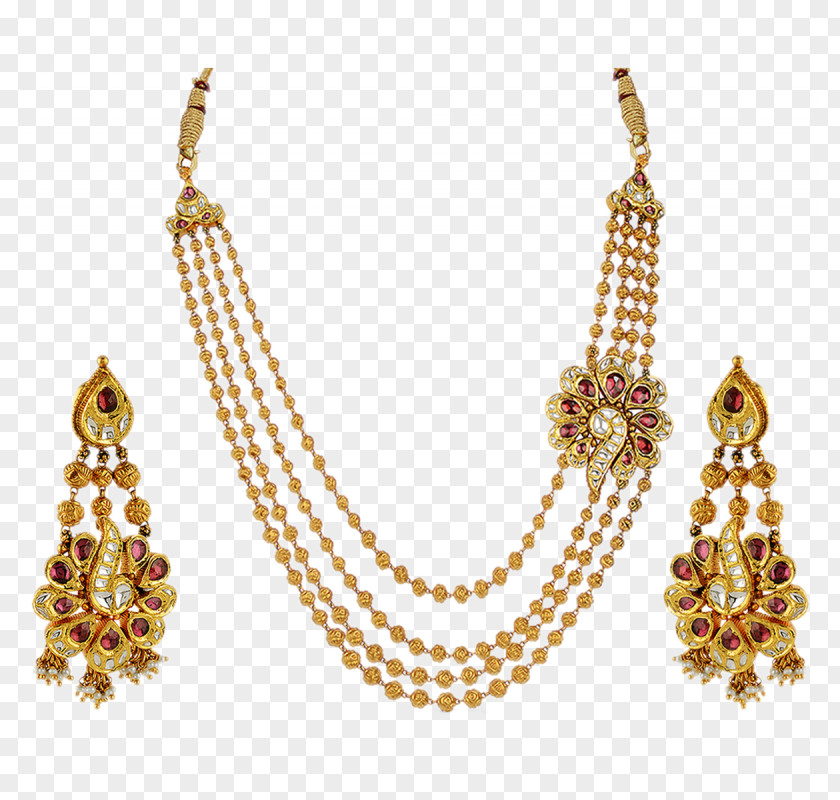 Necklace Earring Jewellery Gold Pearl PNG