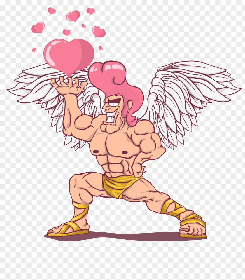 Cupid Cartoon Illustration PNG