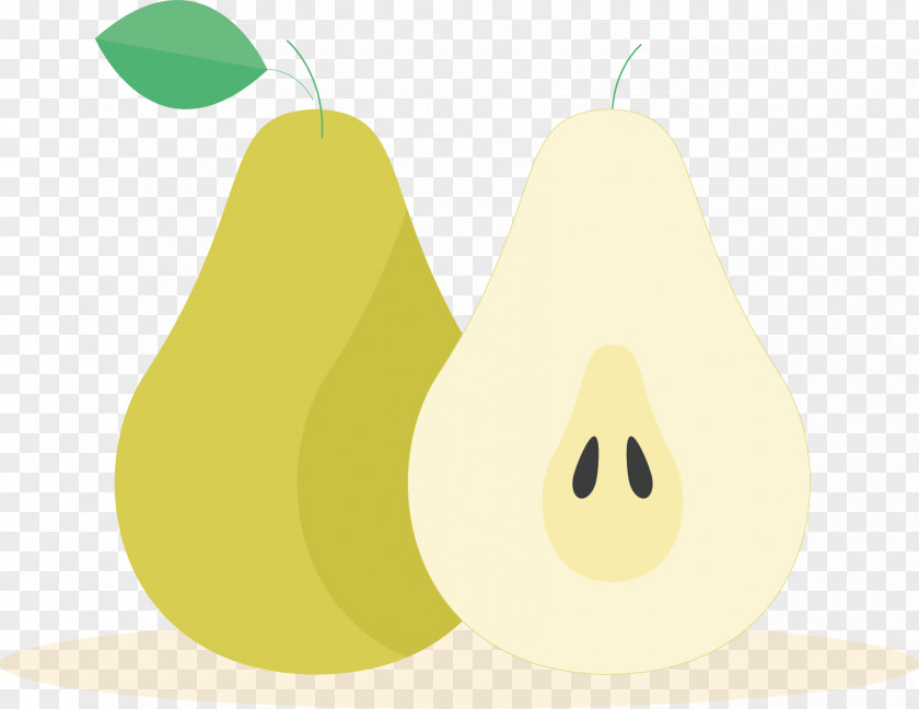 Green Pear Vector Fruit PNG