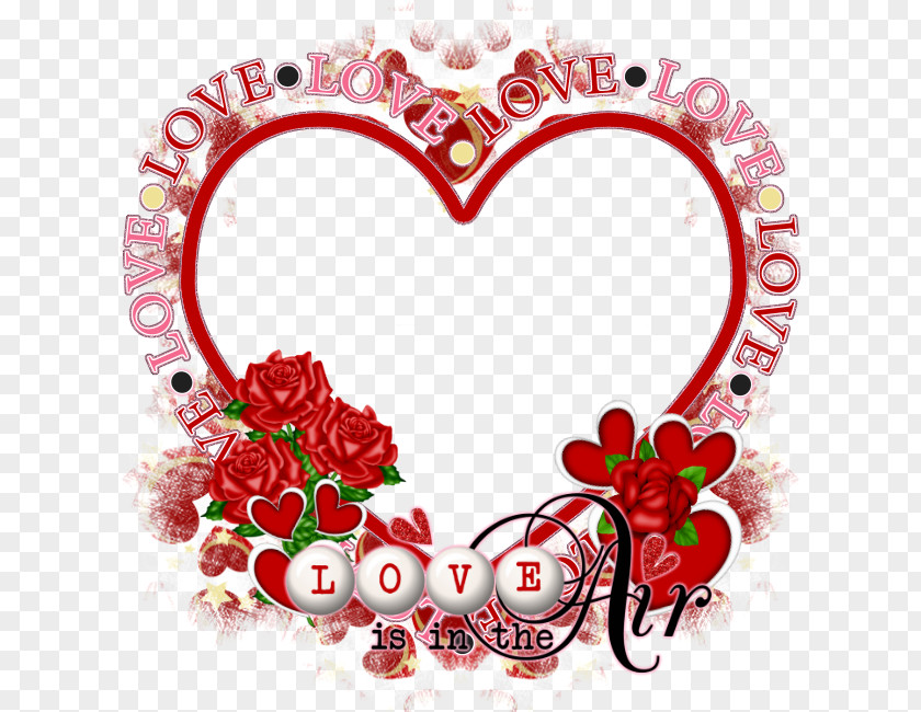 Snag Frame Valentine's Day Love Floral Design Happiness PNG