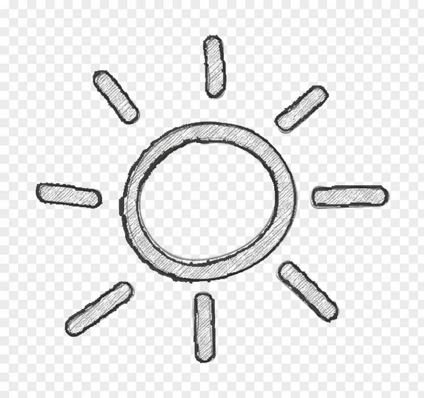 Sun Hand Drawn Symbol Icon Weather PNG