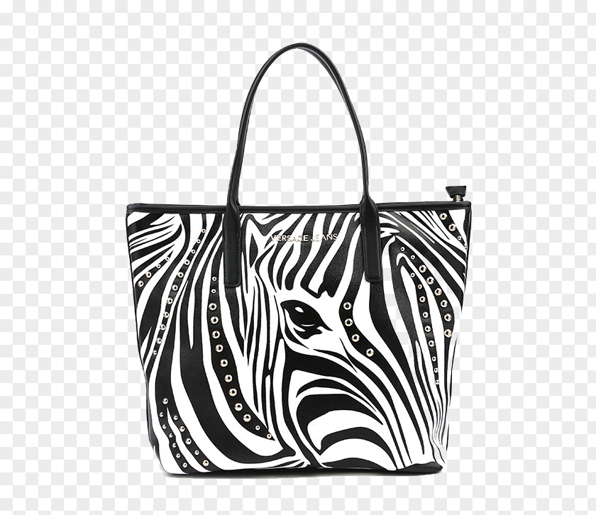 VERSACE Versace Zebra Handbags Handbag Designer Model PNG