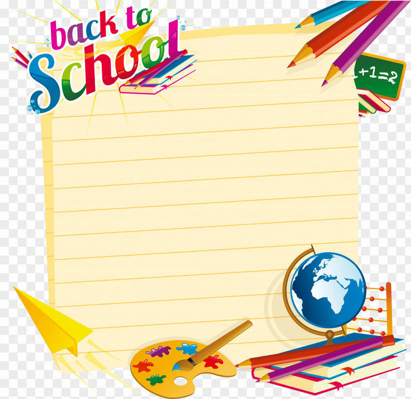 Back To School Decor Picture Euclidean Vector Stock Illustration PNG