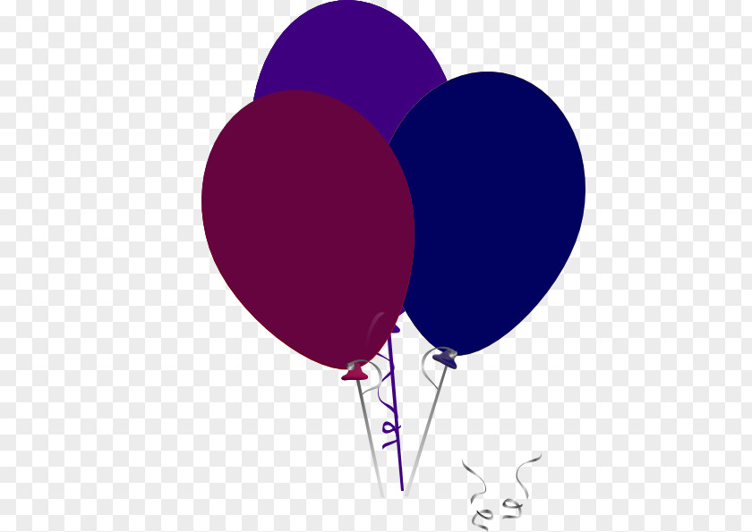 Balloon Red Blue Purple Clip Art PNG