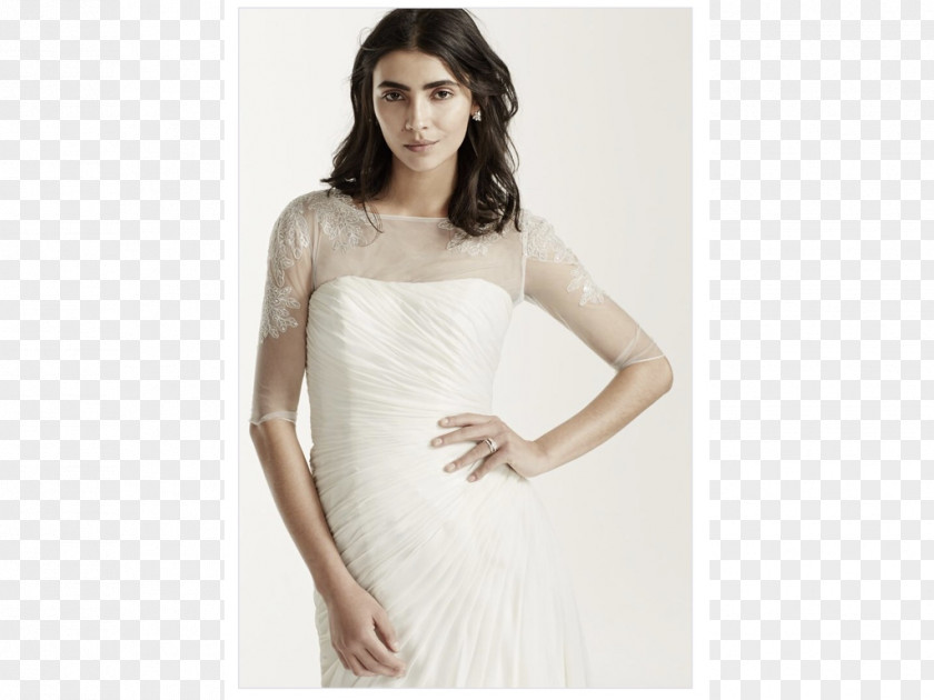 Dress Wedding Gown David's Bridal Sleeve PNG