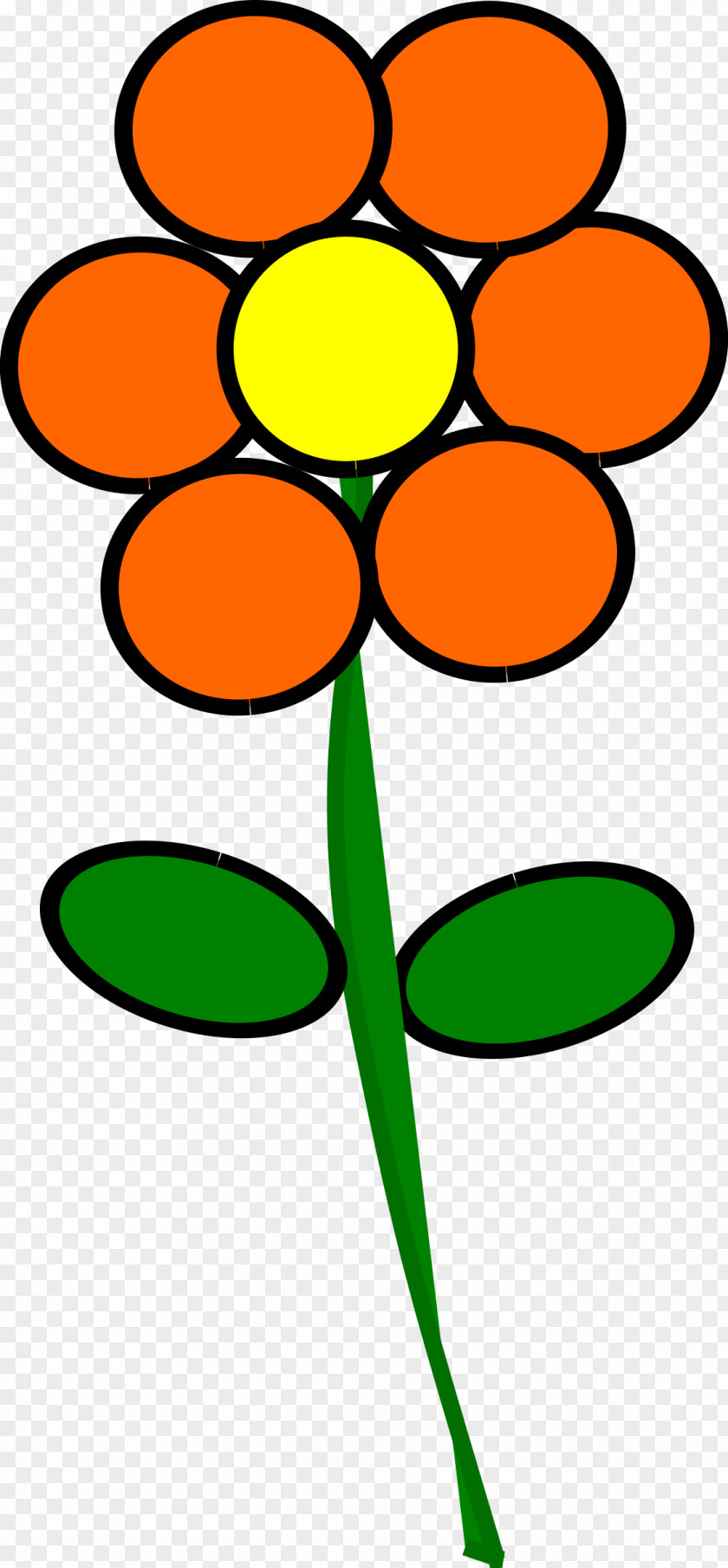 Orange Flower Clip Art PNG