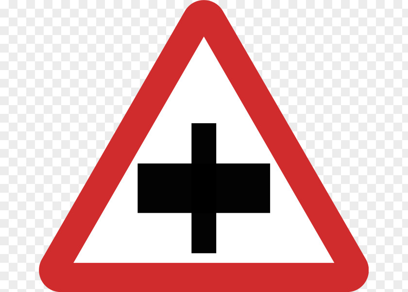 Road Traffic Sign Junction Warning PNG
