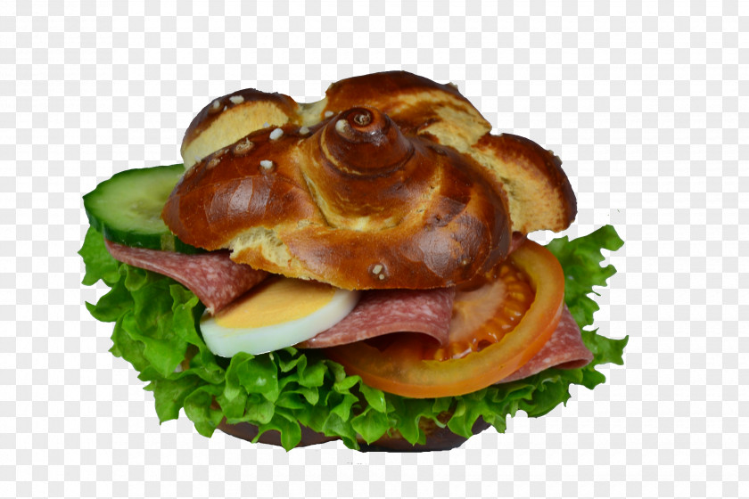 Saltcured Meat Bread Roll Burger Cartoon PNG