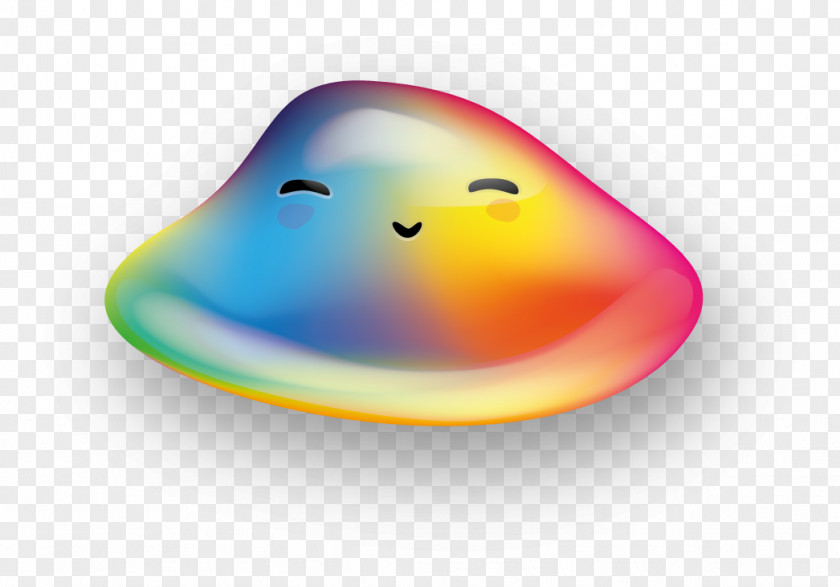 Emoticon You Rainbow Color Background PNG