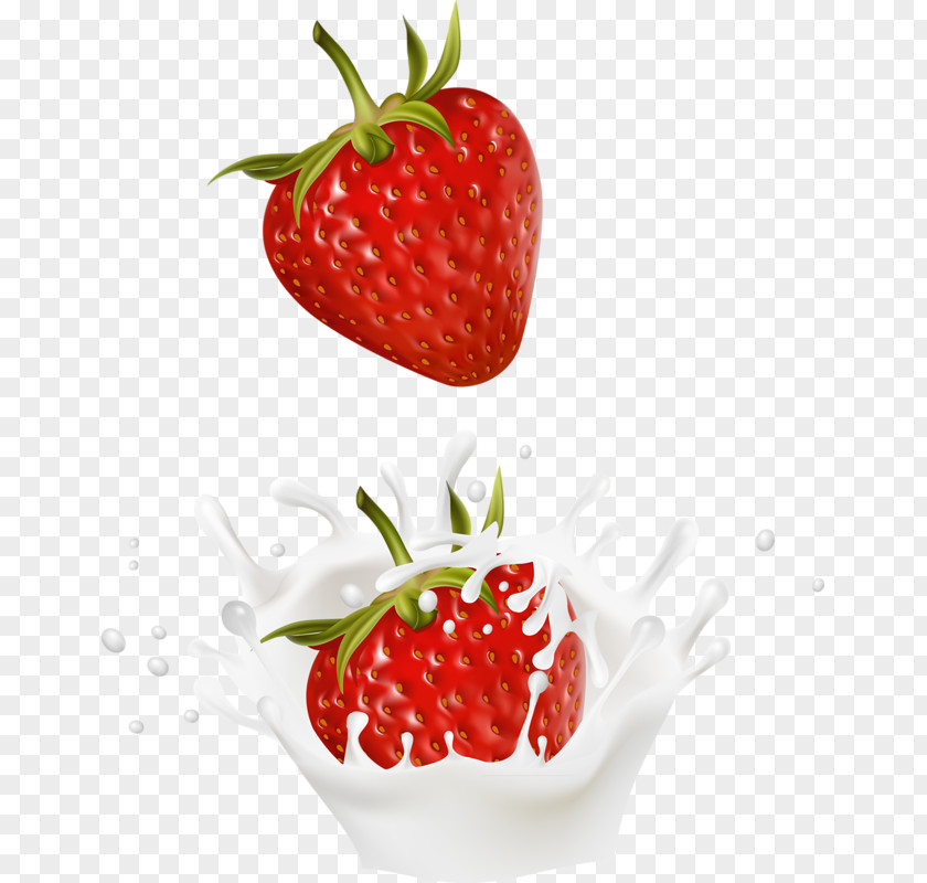 Strawberry Milk Smoothie Cream PNG