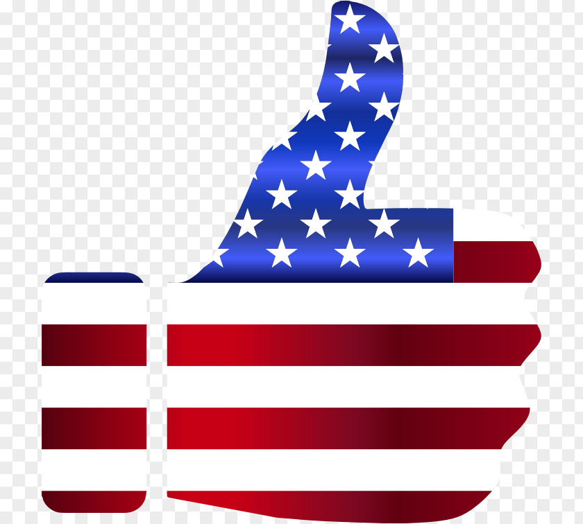 American Flag Of The United States Thumb Signal Clip Art PNG