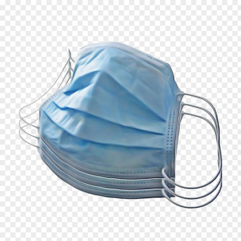 Blue Turquoise Incontinence Aid Headgear PNG