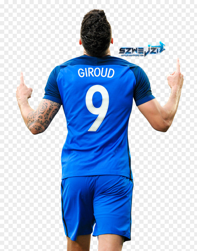 Giroud Jersey France National Football Team T-shirt Player PNG
