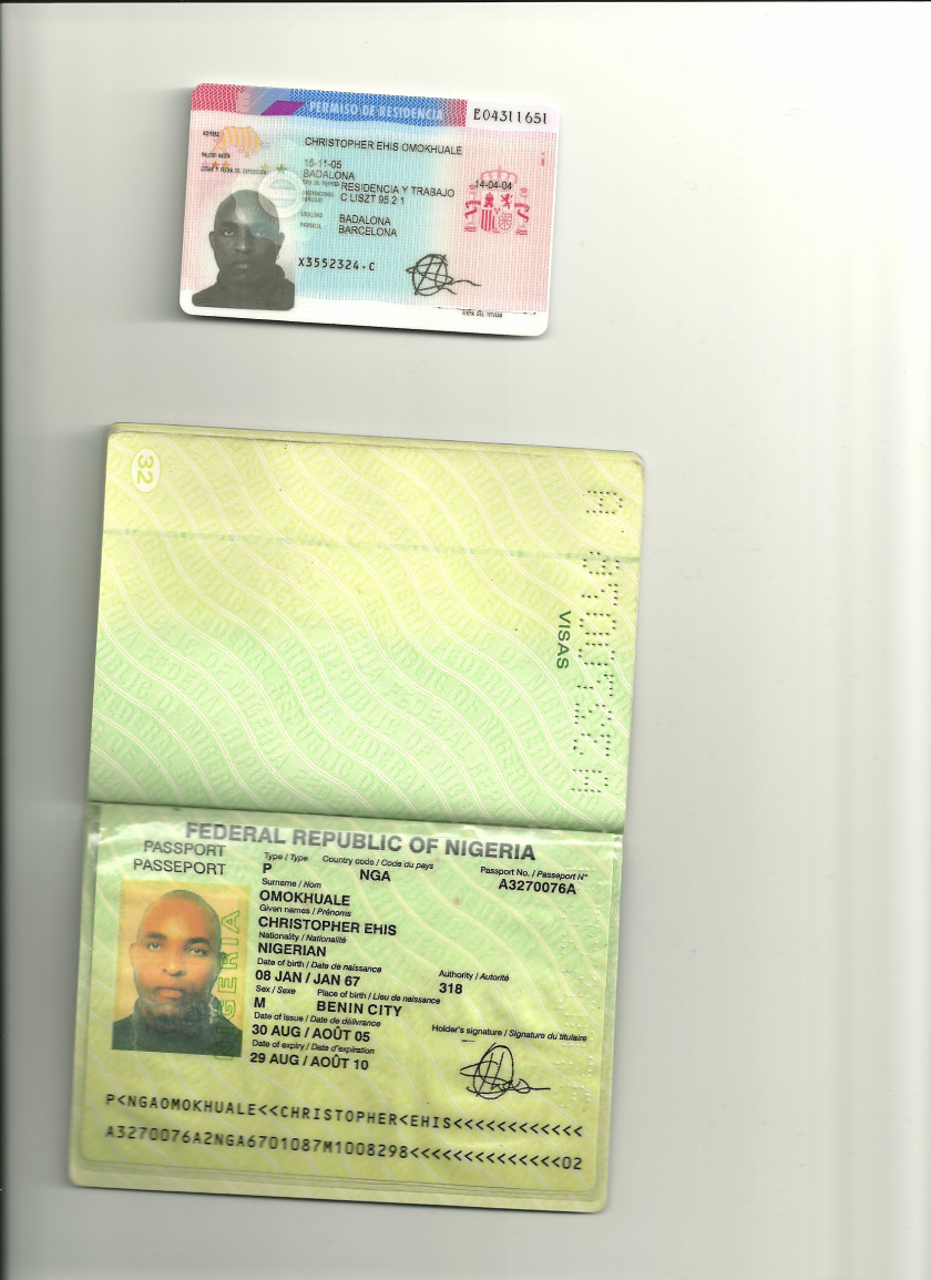 Passport Nigerian Residence Permit Residency PNG