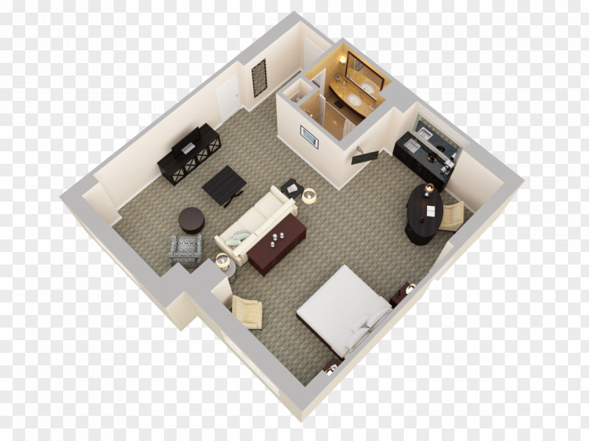 Bed Top View Walt Disney World Englewood Floor Plan Apartment Suite PNG