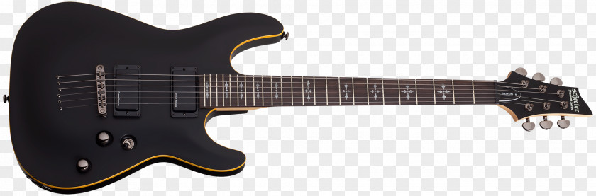 Electric Guitar Schecter Demon-6 Seven-string Research PNG