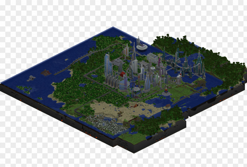 Future City Minecraft Map Oblivion PNG