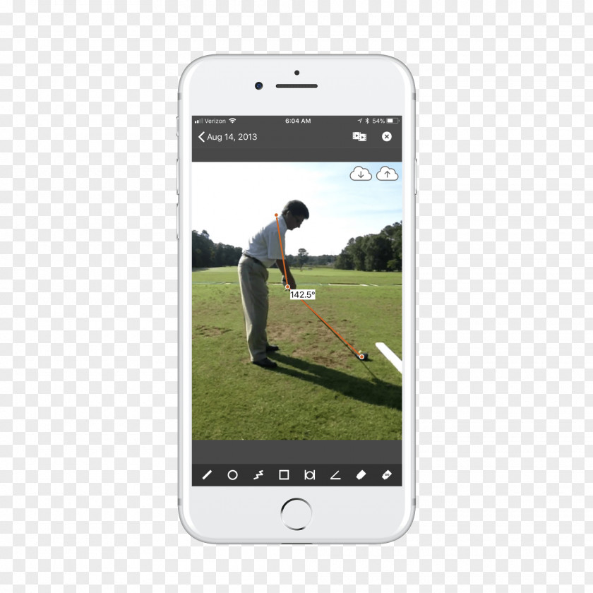 Golf Swing Smartphone Stroke Mechanics Voice Command Device Video PNG
