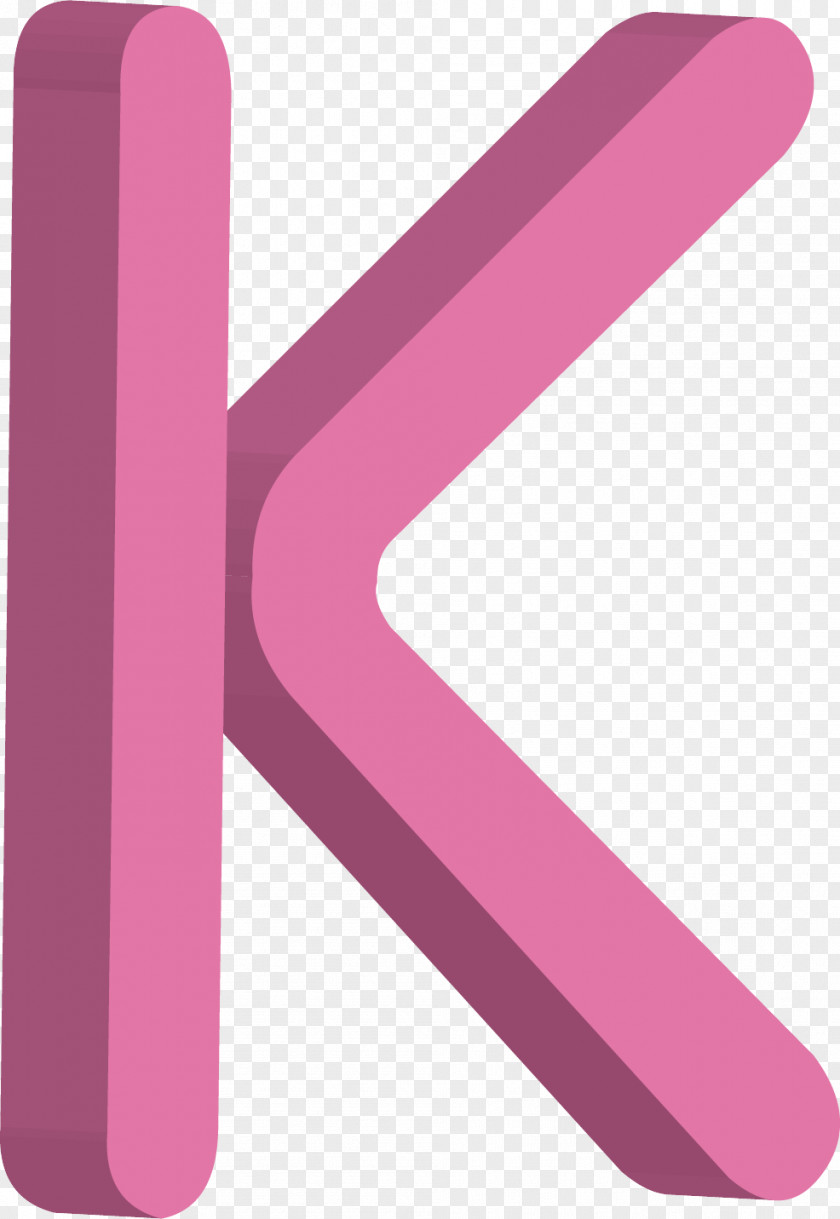 Pink Letter K Computer File PNG
