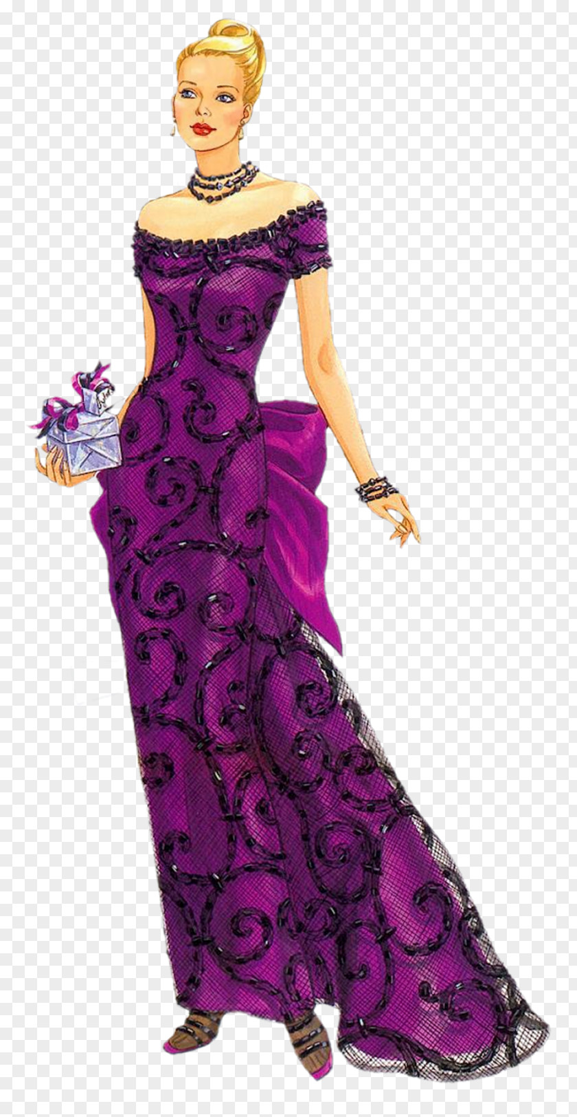 Woman Paper Doll Clothing Dress PNG