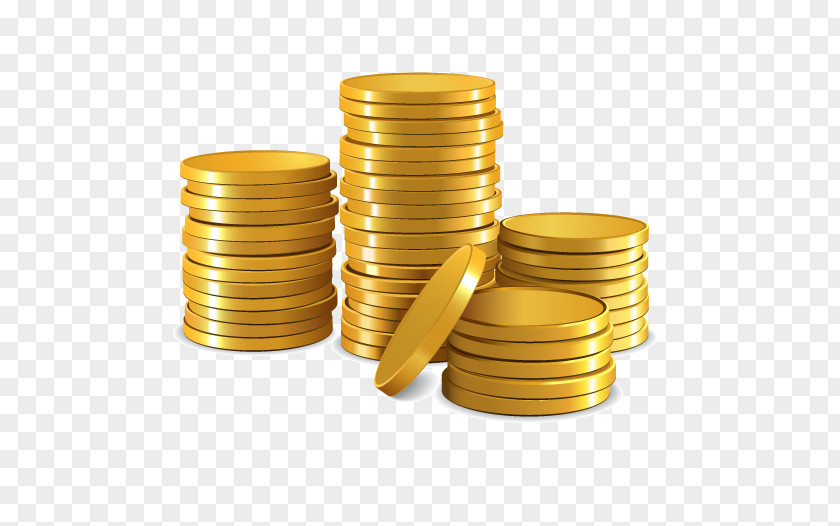 Free Dig Gold Material Coin Illustration PNG