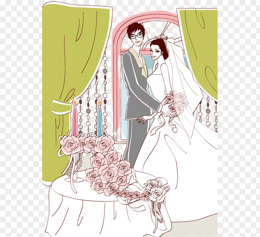 Illustration Wedding PNG