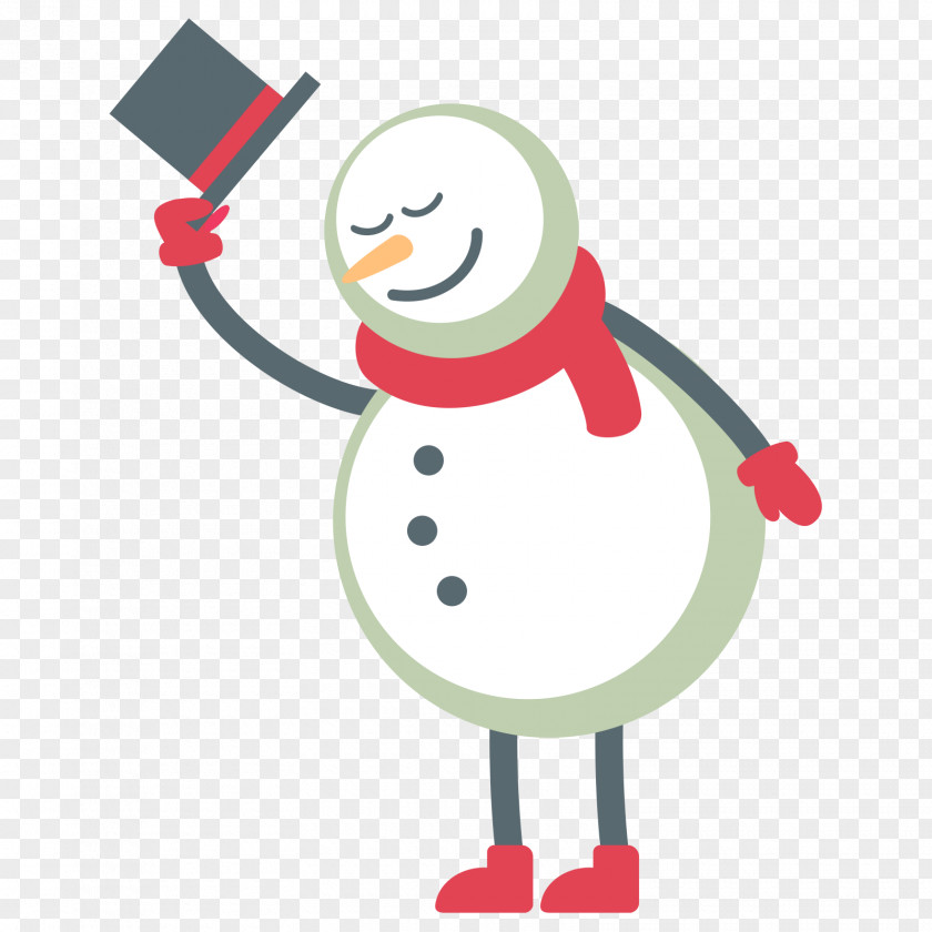 Beautiful Snowman Santa Claus Christmas Day Image PNG