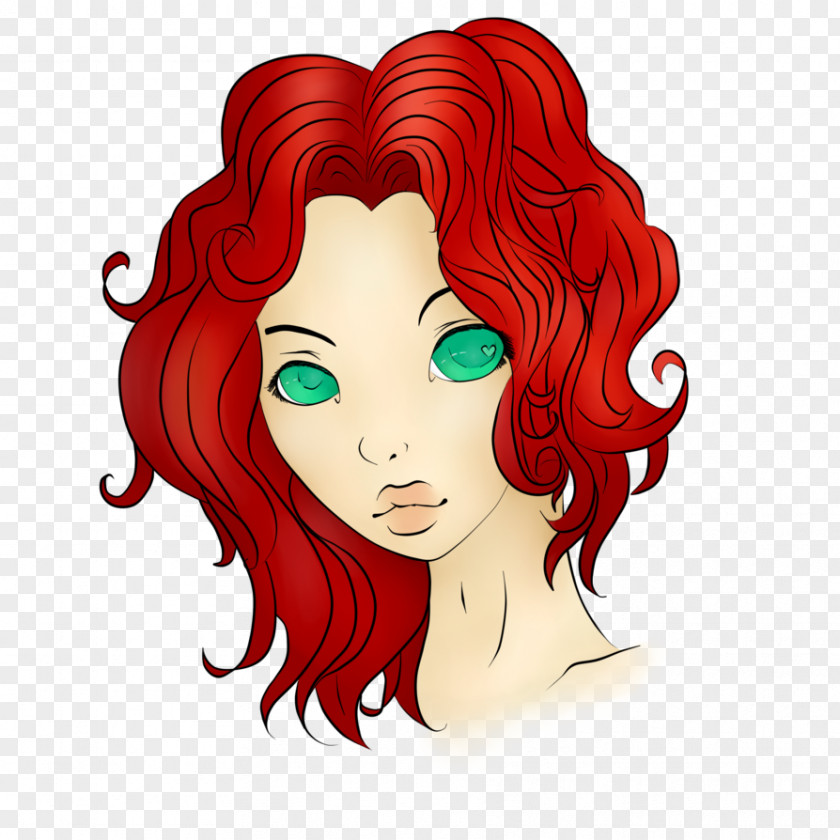 Colored Hair Red Coloring Eyebrow Long PNG