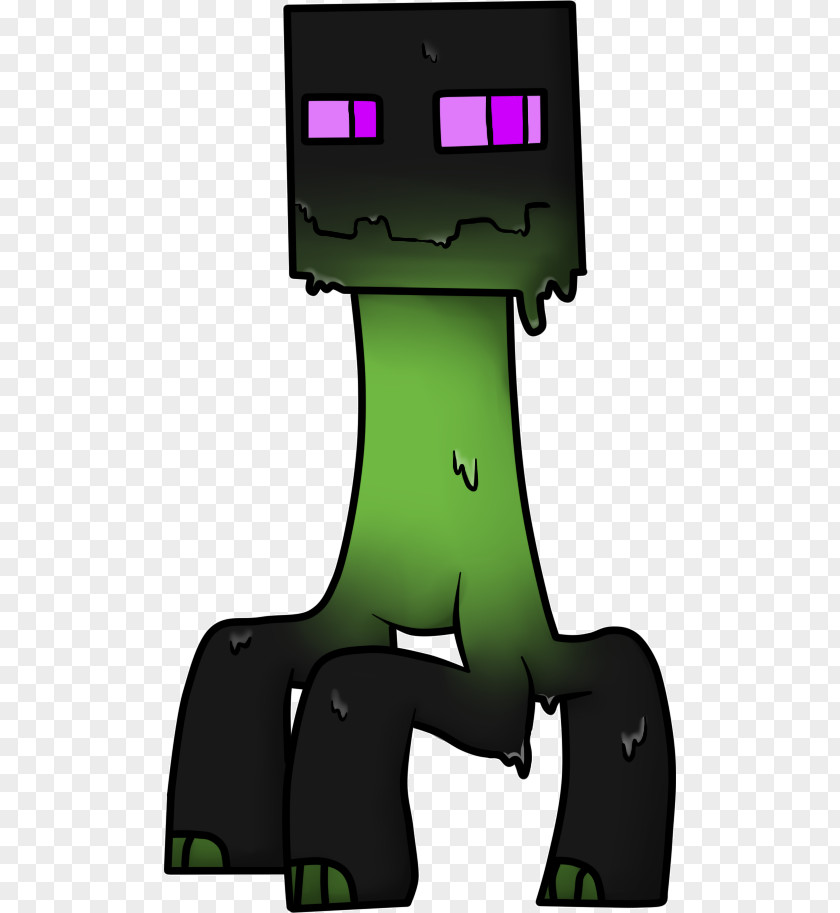 Minecraft Enderman Art PNG