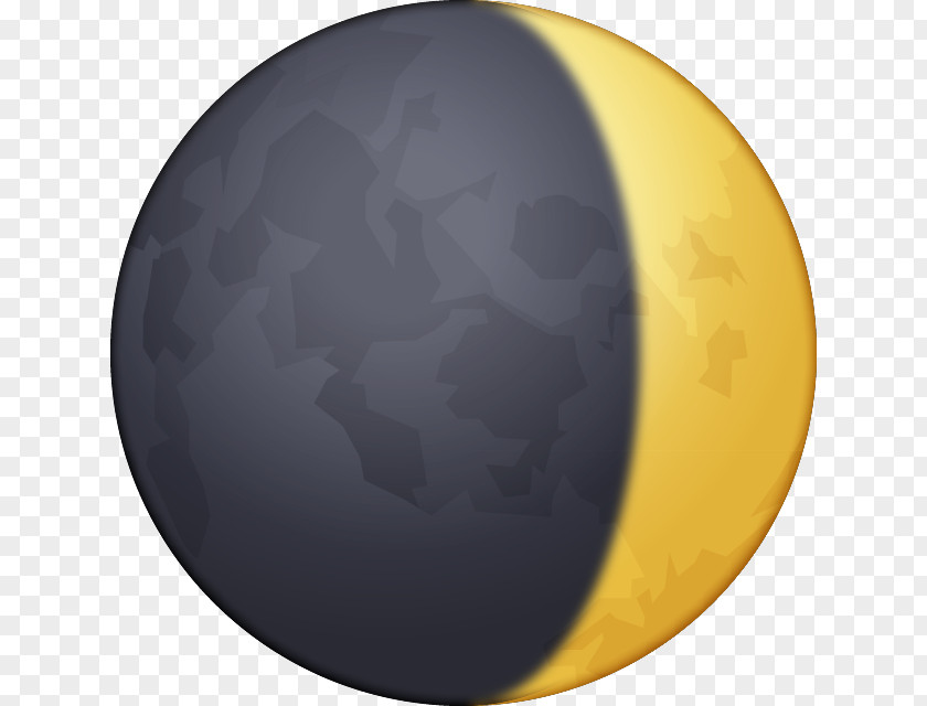 Moon Lunar Phase Emoji Crescent PNG