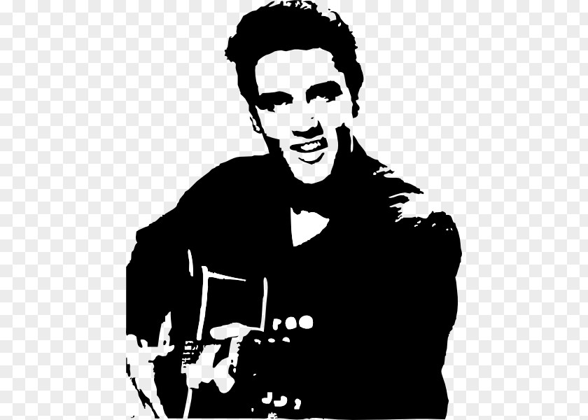 Silhouette Elvis Presley Portrait Art Jailhouse Rock PNG