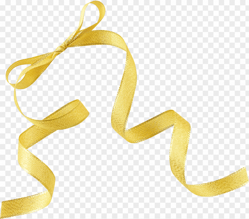 5 Ribbon Yellow Scrapbooking Clip Art PNG