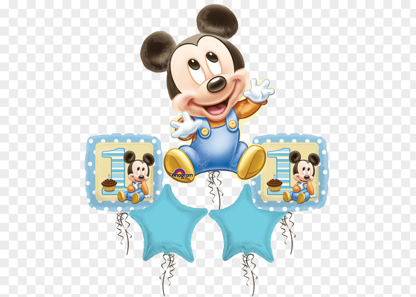Mickey Mouse Minnie Balloon Infant Baby Shower PNG