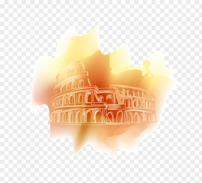 Vector Drawing Colosseum Euclidean PNG