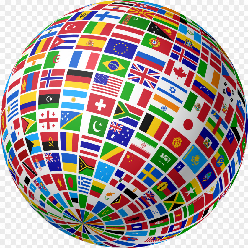 WORLD Globe Flags Of The World Country PNG