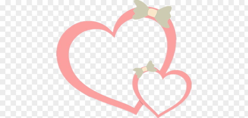 Double Heart Border Fig. PNG heart border fig. clipart PNG