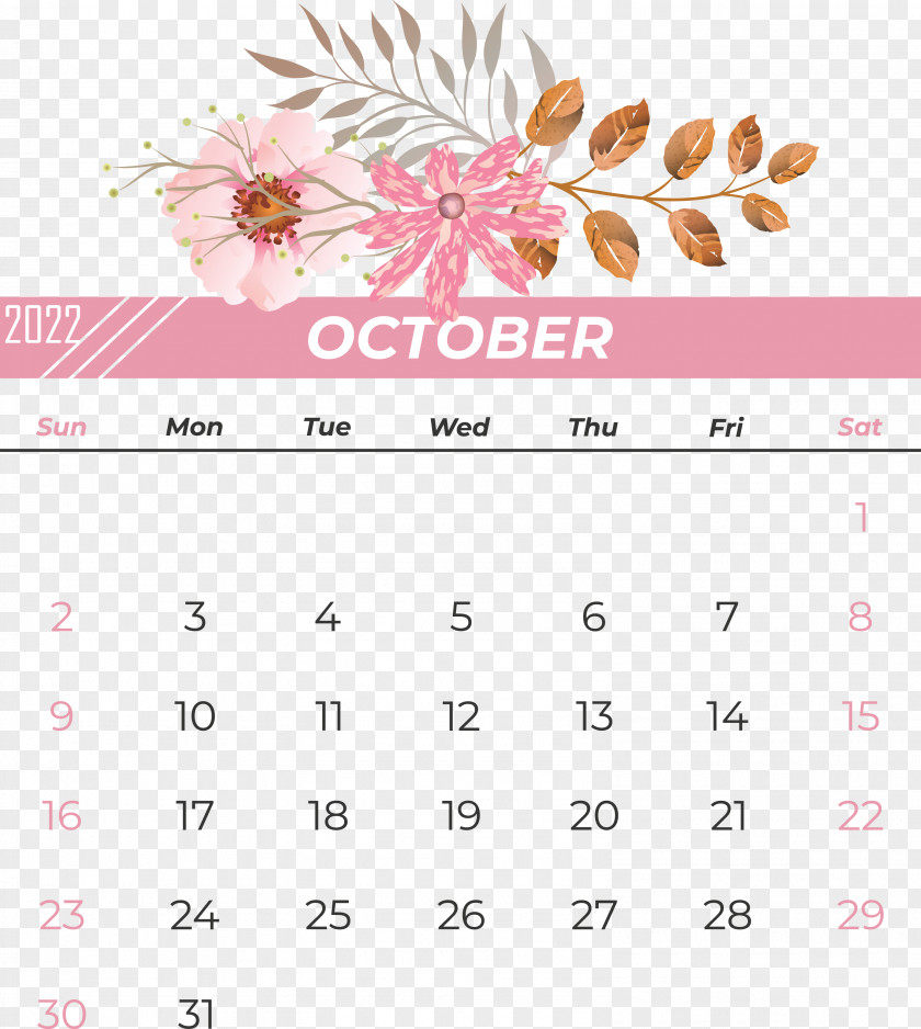 Line Calendar Font Petal Flower PNG