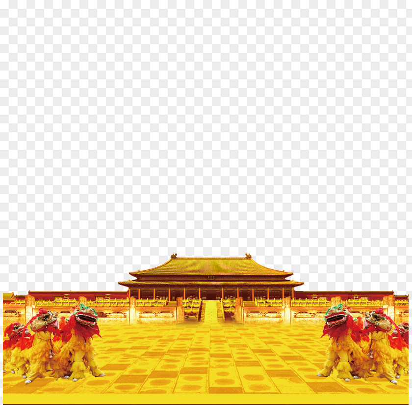 Tiananmen Lion Dance Download PNG