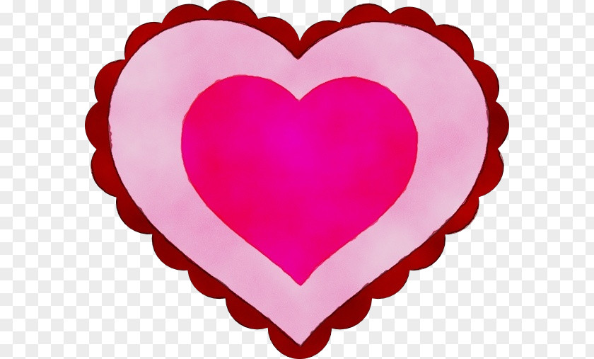 Valentines Day Magenta Heart Background PNG