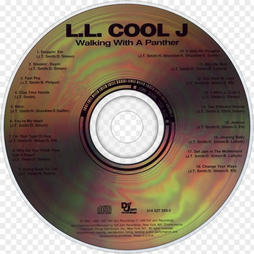 Walking With A Panther Compact Disc Album Def Jam Recordings United States PNG