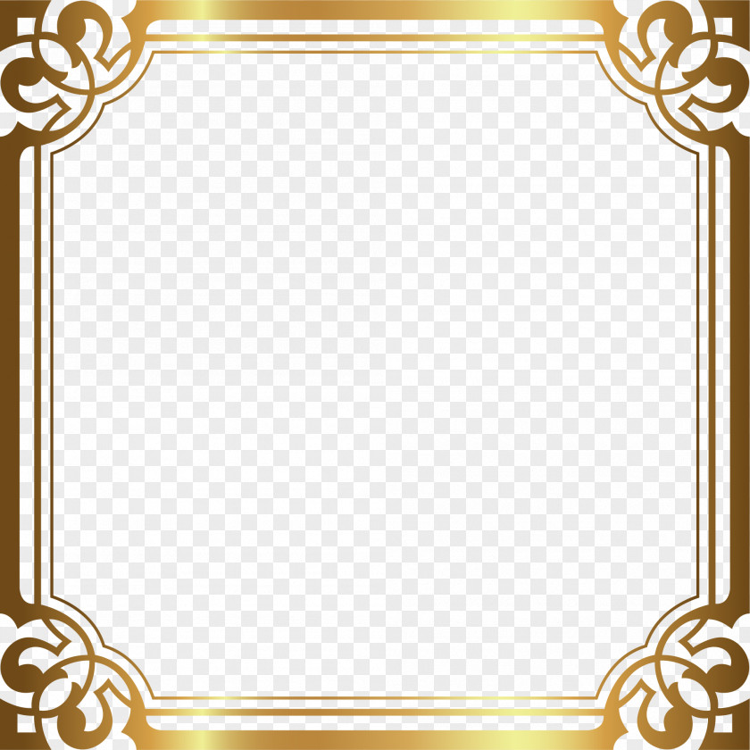 Luxury Gold Border PNG gold border clipart PNG